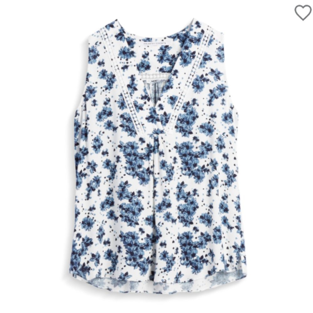 Collective concepts crochet detail top